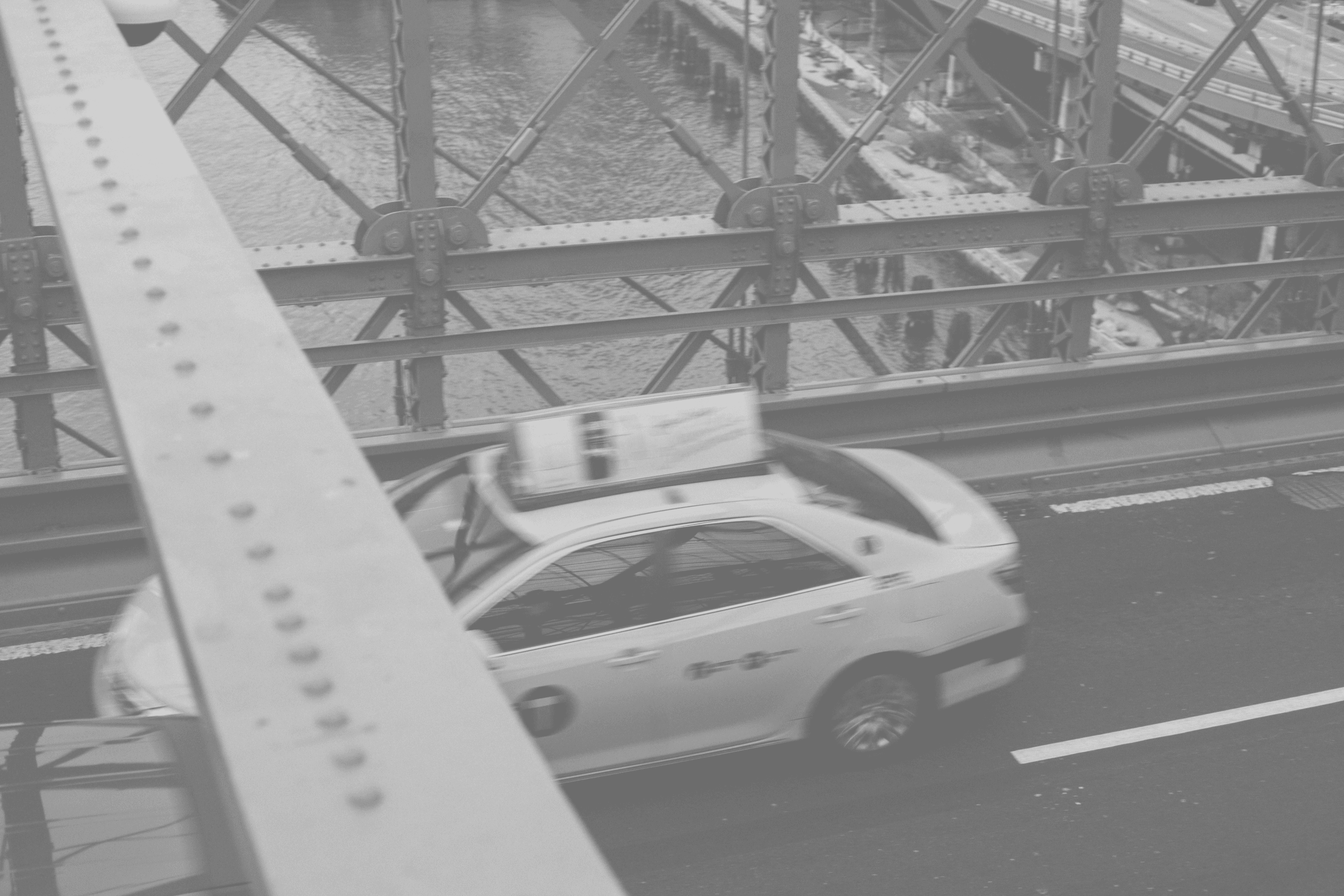 Vehicle on bridge